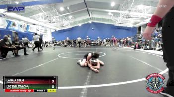 80 lbs Placement (4 Team) - Lanaia Selig, Firebird Elite vs Peyton McCall, Oklahoma Supergirls