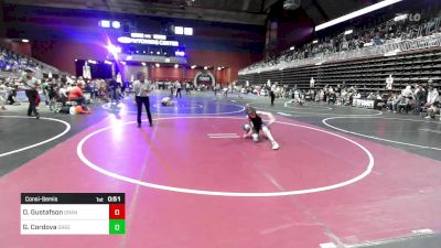 82 lbs Consolation - Owen Gustafson, Grandview Wolves WC vs Gabriel Cordova, Green River Grapplers