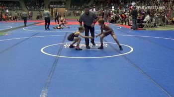 70 lbs Round Of 16 - Maddox Pashica, Ft. Gibson Takedown Club vs Ashton Fee, Perry Wrestling Academy