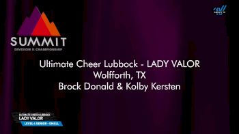 Ultimate Cheer Lubbock - LADY VALOR [2025 L4 Senior - Small Prelims] 2025 The D2 Summit