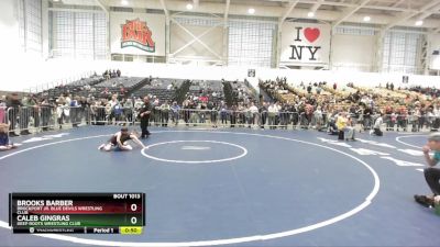 63 lbs Champ. Round 1 - Caleb Gingras, Deep Roots Wrestling Club vs Brooks Barber, Brockport Jr. Blue Devils Wrestling Club