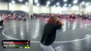 155 lbs Placement (16 Team) - Nancy Bowman, Team Iowa Beach Bums vs Laylani Kasik, Nebraska Marvels