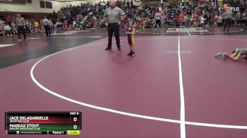 B-3 lbs Quarterfinal - Jace Delagardelle, Jesup Mat Club vs Maddax Stout, Denver Wrestling Club