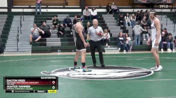197 lbs Quarterfinal - Hunter Hammer, Umpqua Community College vs Dalton Reed, Southwestern Oregon Community College