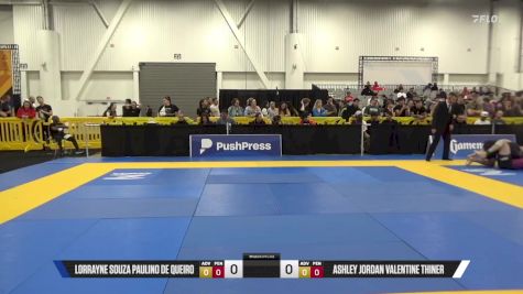 Ashley Jordan Valentine Thiner vs Lorrayne Souza Paulino De Queiro 2025 World IBJJF Jiu-Jitsu No-Gi Championship
