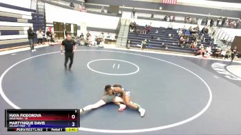 130 lbs Finals (2 Team) - Maya Fiodorova, Gold Rush vs Martynique Davis, Valiant Prep