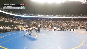3A 144 lbs Semifinal - Jaxtyn Virgil, Polk County High School vs Michael Fischer, Mount Airy High School