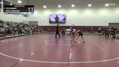 138 lbs 3rd Place Match - Dalila Preciado, Cerritos College vs Kyli Stanley, Palomar College