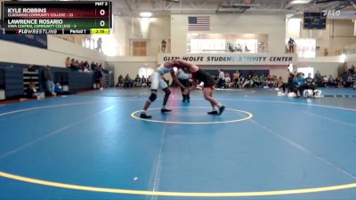 174 lbs Semis & 1st Wrestleback (8 Team) - Lawrence Rosario, Iowa Central Community College vs Kyle Robbins, Clackamas Community College