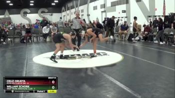 100 lbs Round 2 (8 Team) - Cruz Orueta, Elite Ath Club DZ (IN) vs WILLIAM SCHORK, West Shore Wrestling Club