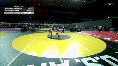 4A/3A/2A/1A Girls 140 Quarterfinal - McKenna Word, Banks Girls vs Seveen Wernegreen, Hidden Valley Girls