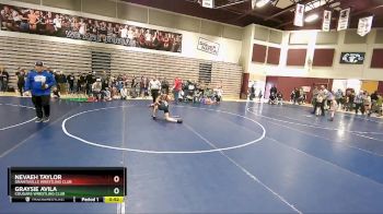 98-107 lbs Round 2 - Graysie Avila, Cougars Wrestling Club vs Nevaeh Taylor, Grantsville Wrestling Club