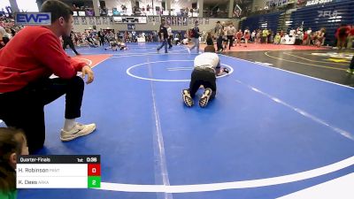 52 lbs Quarterfinal - Heidi Robinson, Panther Youth Wrestling-CPR vs Kelson Dees, Arkansas