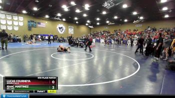 132 lbs 5th Place Match - Lucas Courneya, Beverly Hills vs Isaac Martinez, Bullard