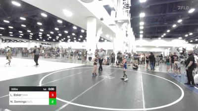 58 lbs 2nd Place - Liam Baker, Savage House WC vs Noah Domingo, Outlaws WC