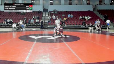 157 lbs Consi Of 8 #2 - Bailey Wilman, Noke Wrestling RTC vs Seth Weaver, Franklin & Marshall