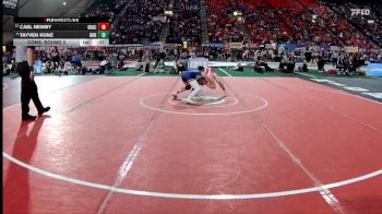 3A 126 lbs Cons. Round 2 - Tayven Kunz, Ririe vs Cael Newby, Grace