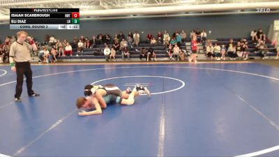 126-138 lbs Cons. Round 2 - Isaiah Scarbrough, NWTC vs Eli Diaz, Living Word