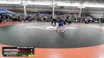 95-100 lbs Semifinal - River Alverson, Hawk Wrestling Club vs Anders Ramstad, Timberline Youth Wrestling