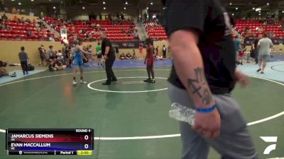 108 lbs Round 4 - JaMarcus Siemens, OK vs Evan MacCallum, NE