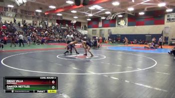 126 lbs Cons. Round 2 - Dakota Nettles, Cienega vs Diego Villa, Southwest