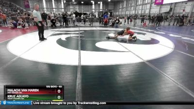 63 lbs Cons. Round 7 - Kruz Aguayo, Team Champs WC vs Malachi Van Maren, Mat Demon WC