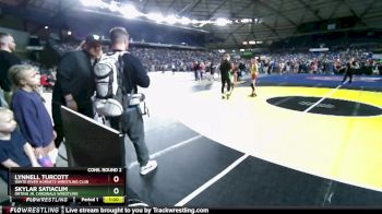 70 lbs Cons. Round 2 - Lynnell Turcott, White River Hornets Wrestling Club vs Skylar Satiacum, Orting Jr. Cardinals Wrestling