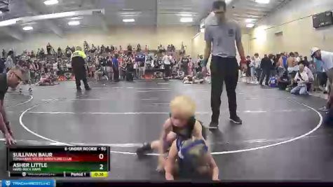 50 lbs Semifinal - Sullivan Baur, Tomahawk Youth Wrestling Club vs Asher Little, Hard Rock Rams