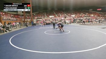 155 lbs Cons. Round 1 - Adalize Arevalo, Kansas City-Bishop Ward HS vs Leola Eslinger, Louisburg HS