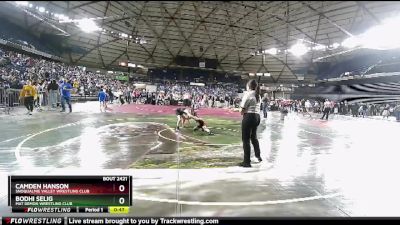 70 lbs Cons. Round 4 - Camden Hanson, Snoqualmie Valley Wrestling Club vs Bodhi Selig, Mat Demon Wrestling Club