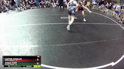 105 lbs Round 2 (4 Team) - Steele Fury, Kansas Mamba vs Carter Coghlan, North Dakota 1