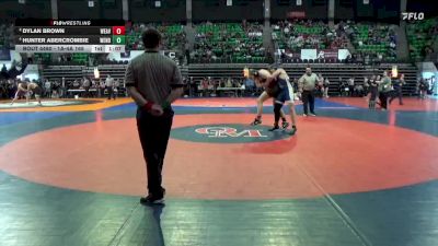 1A-4A 165 1st Place Match - Hunter Abercrombie, West End High School vs Dylan Brown, Weaver