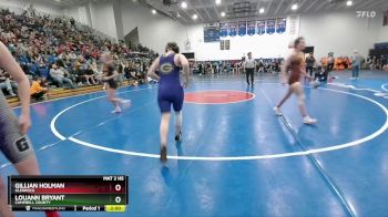 120 lbs Champ. Round 1 - Gillian Holman, Glenrock vs LouAnn Bryant, Campbell County