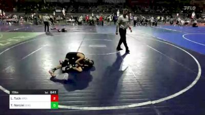 70 lbs Round Of 16 - Logan Tuck, Apex vs Thomas Narcisi, Seagull Wrestling Club