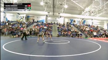 105 lbs Champ. Round 1 - Olivia Cordero, Gardner Edgerton vs Jayden Gittrich, Wichita-Northwest HS