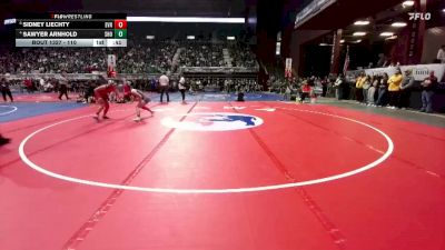 110 lbs Cons. Semi - Sawyer Arnhold, Shoshoni vs Sidney Liechty, Evanston