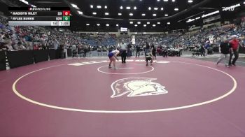 120 lbs Quarterfinal - Rylee Burke, Kansas City - Piper HS vs Madisyn Riley, Salina-South Hs