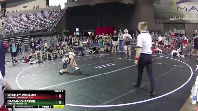 130 lbs Round 2 (6 Team) - Whitley Wilscam, Kansas Copperhead vs Damian Chartier, Kansas Python