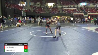 88 lbs Cons. Round 4 - Landon Hansen, Frenchtown Wrestling Club vs Jack Combs, Dakota Rattlers Wrestling Club