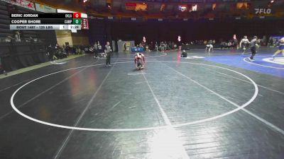 125 lbs Consi Of 8 #2 - Beric Jordan, Oklahoma vs Cooper Shore, Campbell