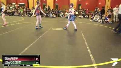 118 lbs Round 2 (6 Team) - Tana Jordan, SW Region Girls vs NalaLynn Forist, MI Queen Of The Mats