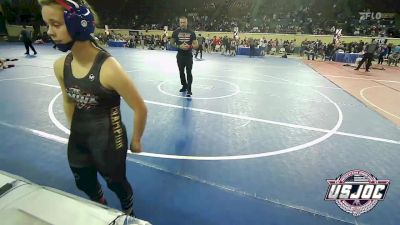 120 lbs Consi Of 16 #2 - Baylor Moore, Blue Devil Wrestling vs Macie Blossom, Shawnee Takedown Club