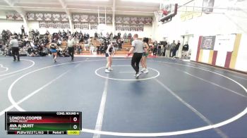 114 lbs Cons. Round 4 - Londyn Cooper, Spring Valley vs Ava Alquist, Pinnacle