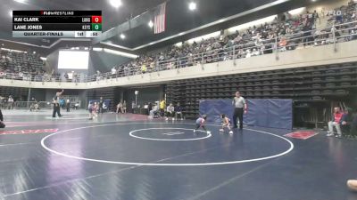 40 lbs Quarterfinal - Kai Clark, Langhorne vs Lane Jones, Keyser