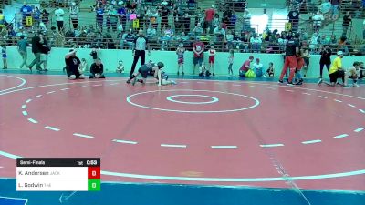 110 lbs Semifinal - Kaleb Andersen, Jackson County Wrestling Club vs Landon Godwin, The Storm Wrestling Center