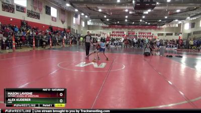 95 lbs Semifinal - Alex Kuderer, LAW vs Mason LaVigne, Victory School Of Wrestling