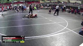 100 lbs 5th Place Match - Remington Johnson, Brady Youth Wrestling vs Wyatt Jenson, Blair Wrestling Club