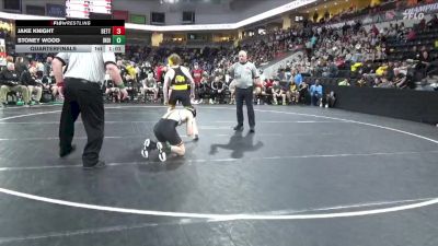 126 lbs Quarterfinal - Stoney Wood, Indianola vs Jake Knight, Bettendorf