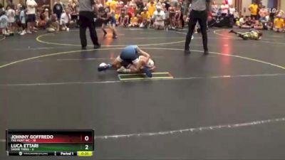 56 lbs Quarterfinals (8 Team) - Luca Ettari, Shore Thing vs Johnny Goffredo, The Hunt WC