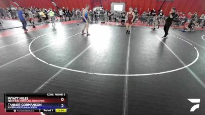 220 lbs Cons. Round 3 - Wyatt Miles, Fennimore Wrestling Association vs Tanner Gormanson, Askren Wrestling Academy